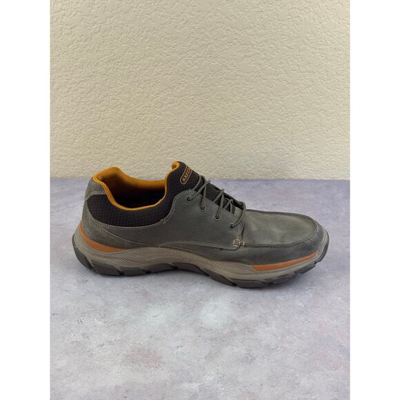 Skechers Relaxed Fit Respected Loleto Bungee Brown Goodyear Shoes Men’s 14 main image 9